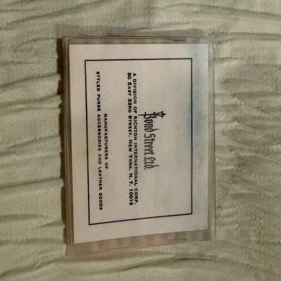 Vintage Bind Street Ltd Wallet ( w original insert ) - Picture 5 of 5